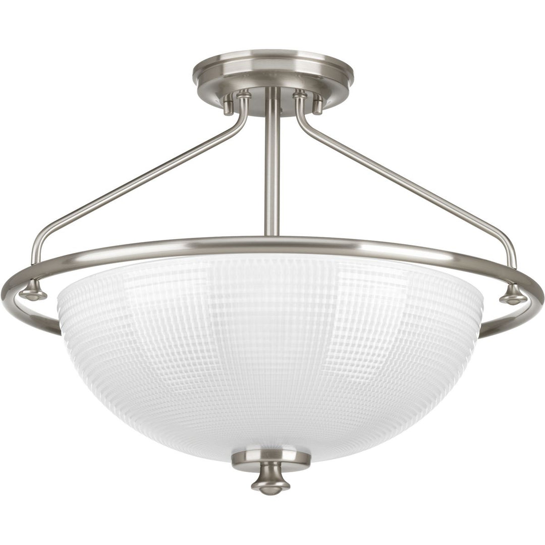 Lucky 3-100W MED SEMI-FLUSH CONV Gray