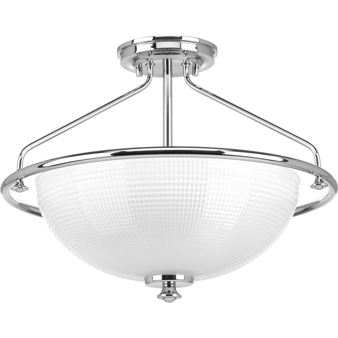 Lucky 3-100W MED SEMI-FLUSH CONV BN