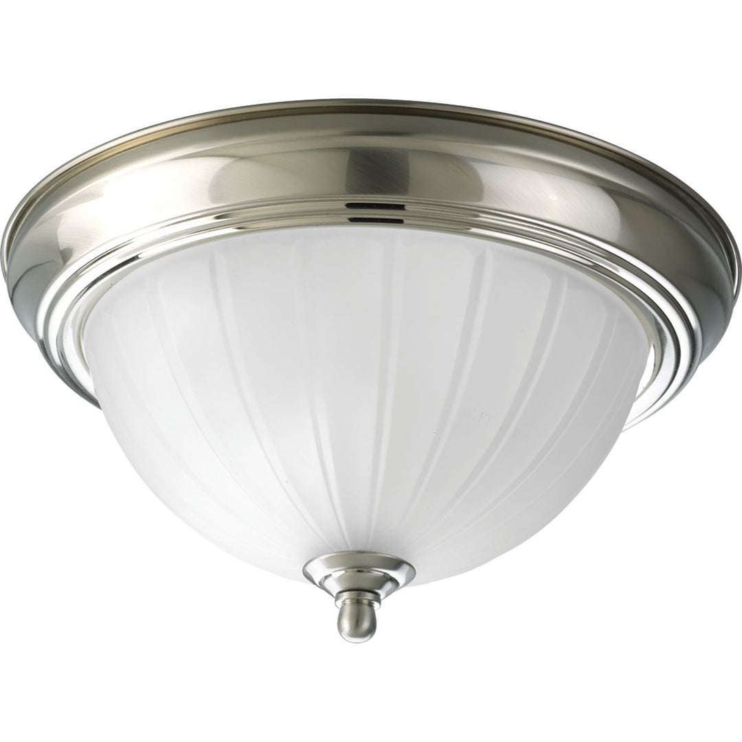 Melon Glass 1-13W GU24 FLUSH MOUNT BN