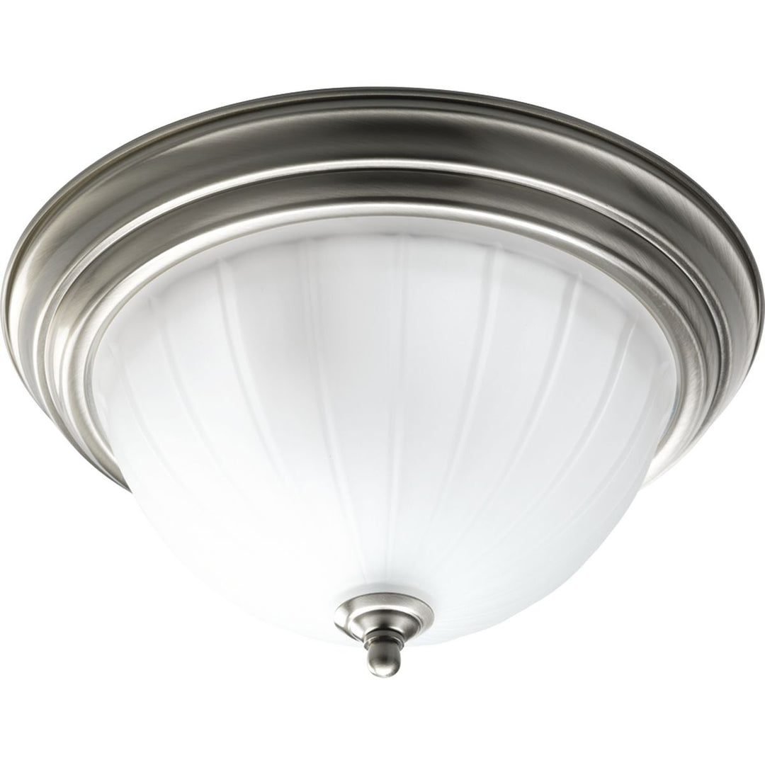 Melon Glass 2-13W GU24 FLUSH MOUNT Gray