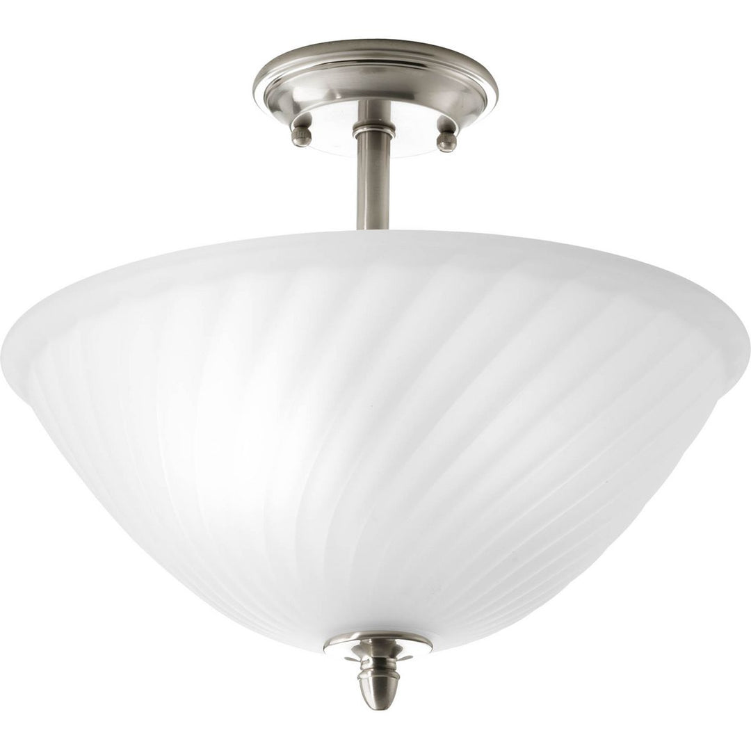 Kensington 2-100W MED SEMI-FLUSH Gray