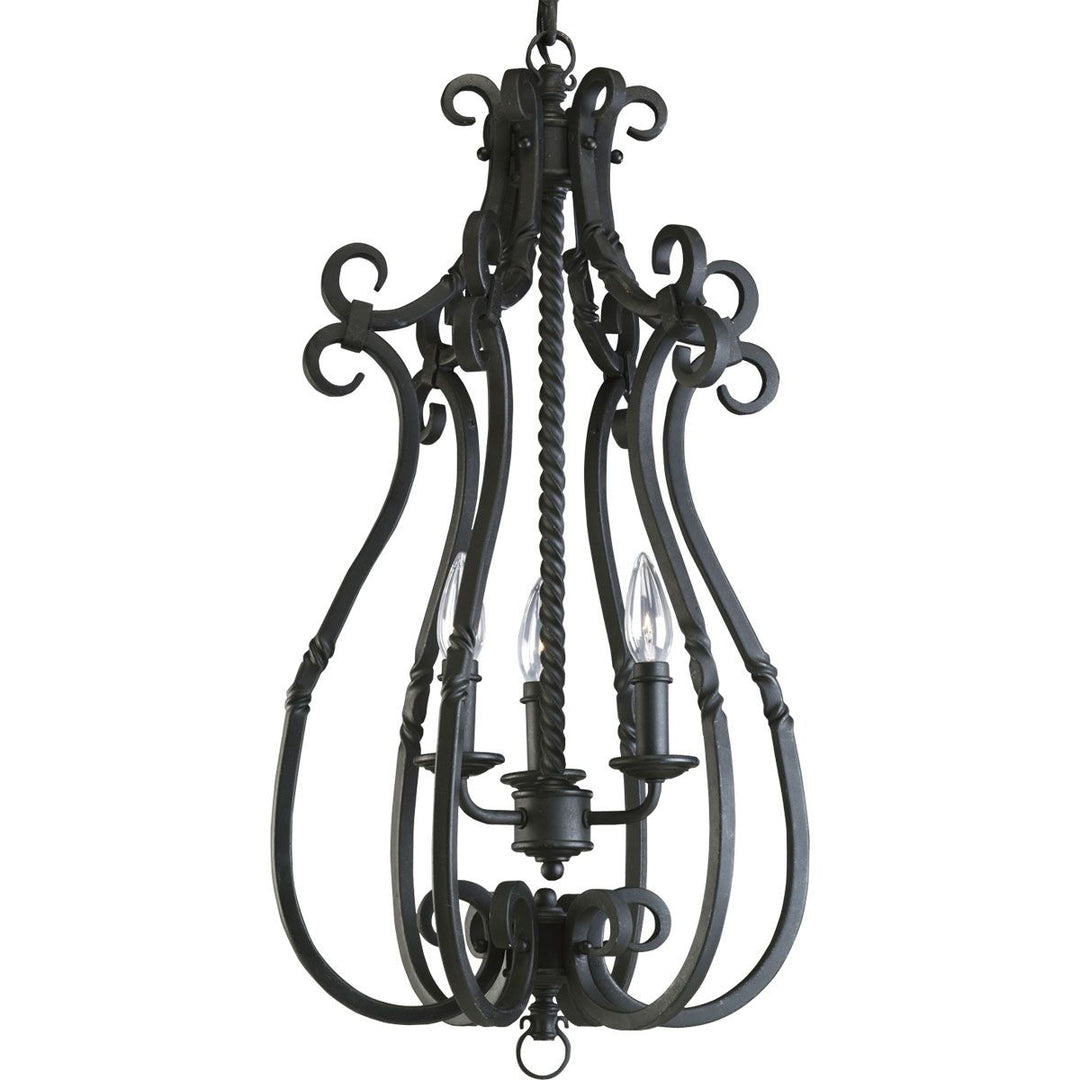 3-60W CAND TV HALL/FOYER Forged Black