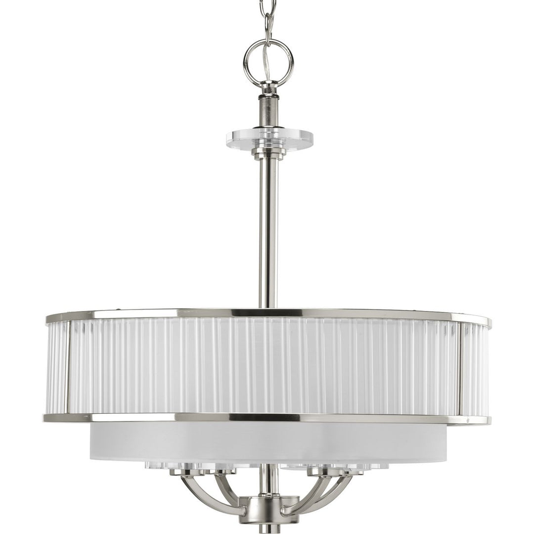 4-60W CAND SEMI FLUSH CONVERT GRAY