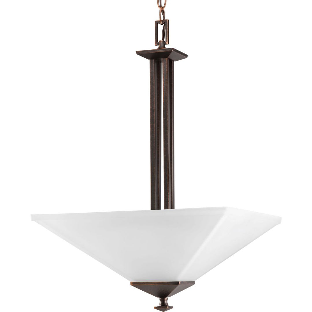 2-100W MED INVRTED PENDANT BROWN