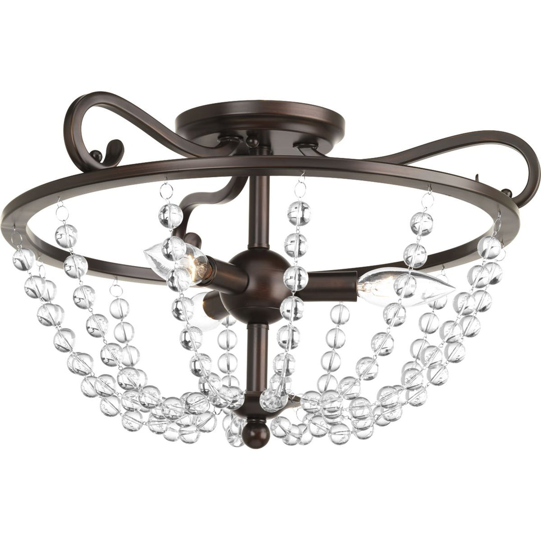 Bliss 3-60W CAND SEMI-FLUSH ABZ