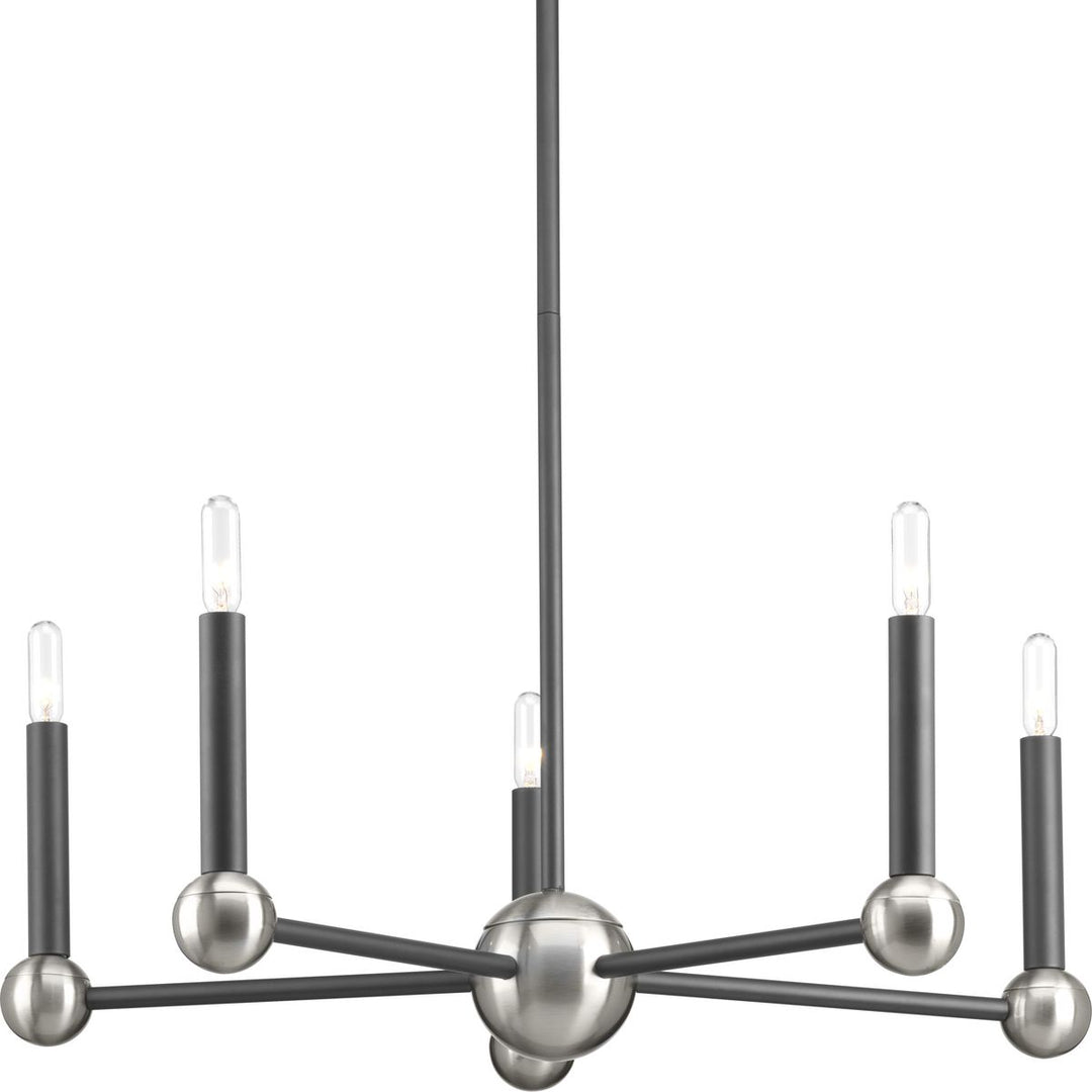 5-40W CAND CHANDELIER Graphite