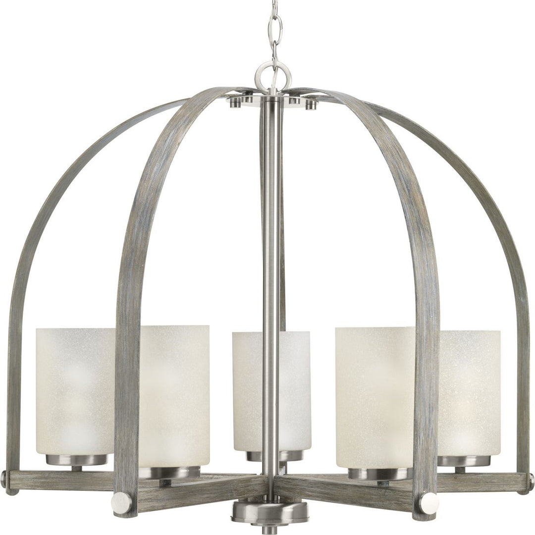 Aspen Creek 5-100W MED CHANDELIER BN