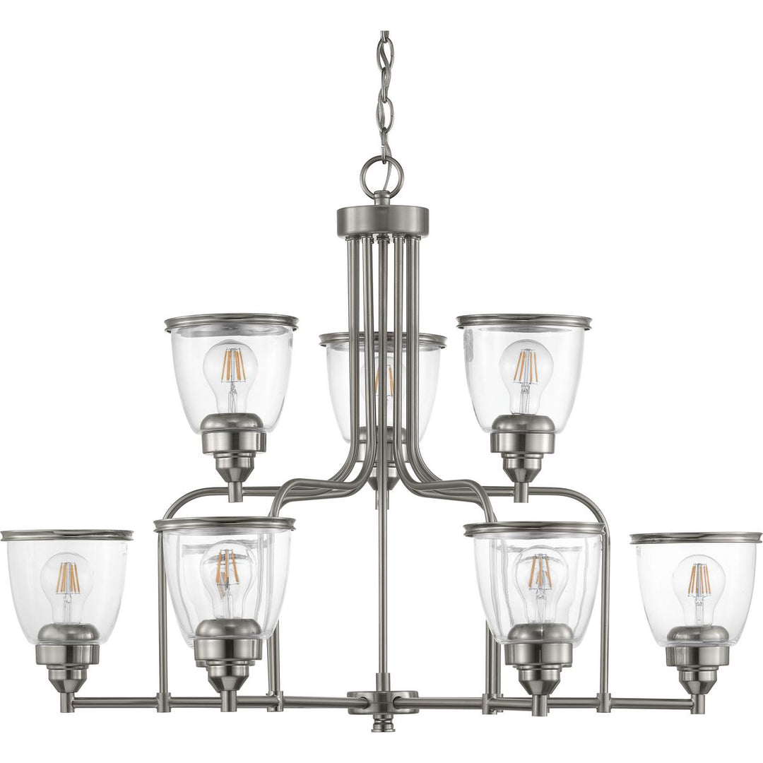 Saluda 9-60W MED CHANDELIER Gray