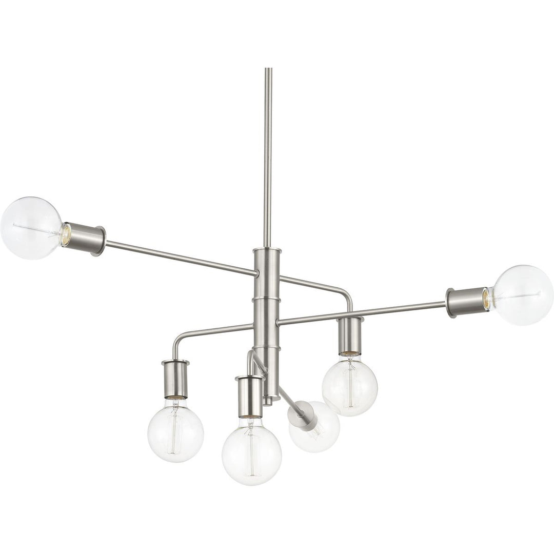 Calder 6-60W MED CHANDELIER Gray