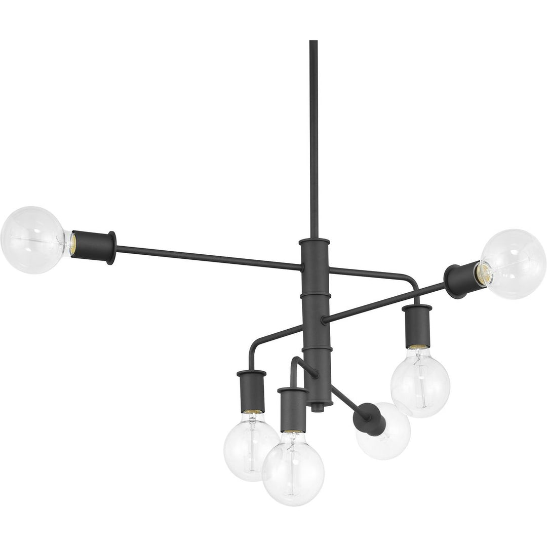 Calder 6-60W MED CHANDELIER GY
