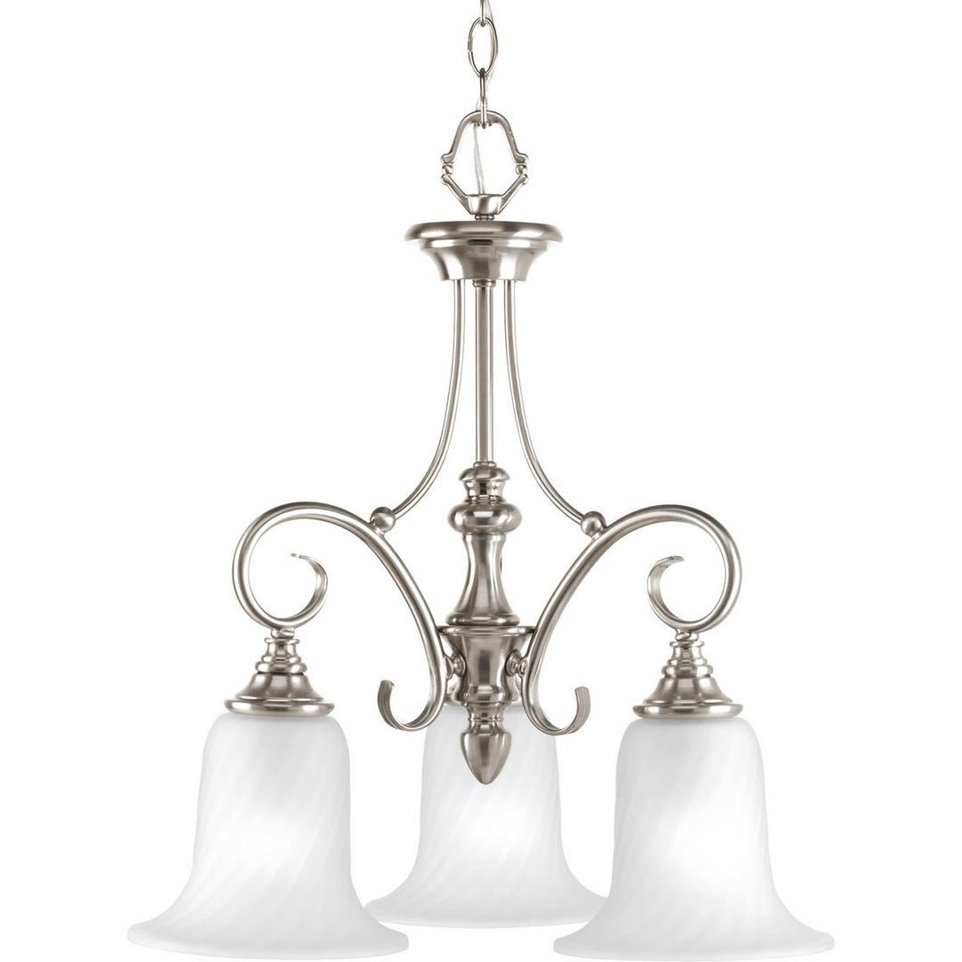 Kensington 3-100W MED CHANDELIER Gray