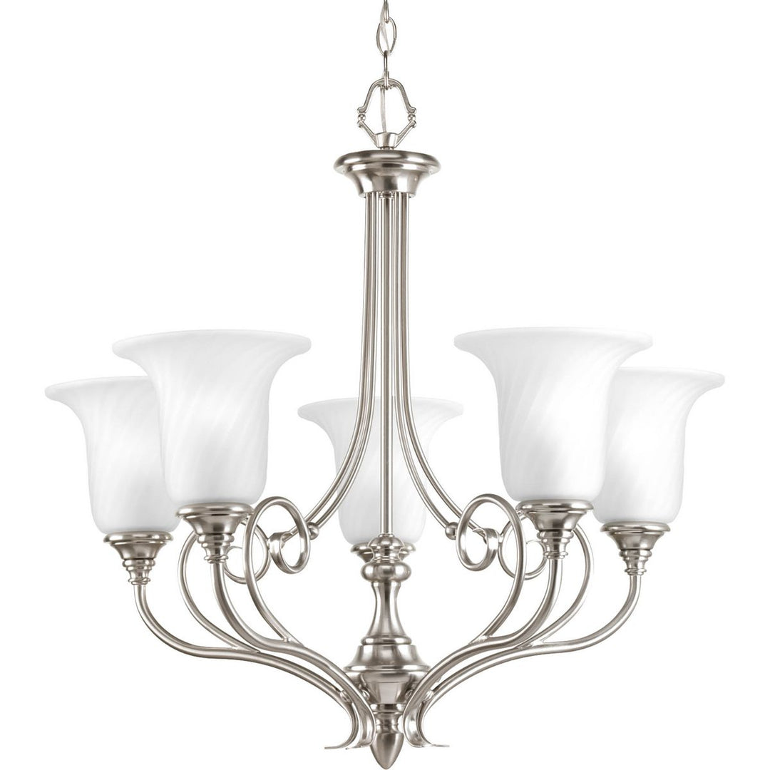 Kensington 5-100W MED CHANDELIER Gray