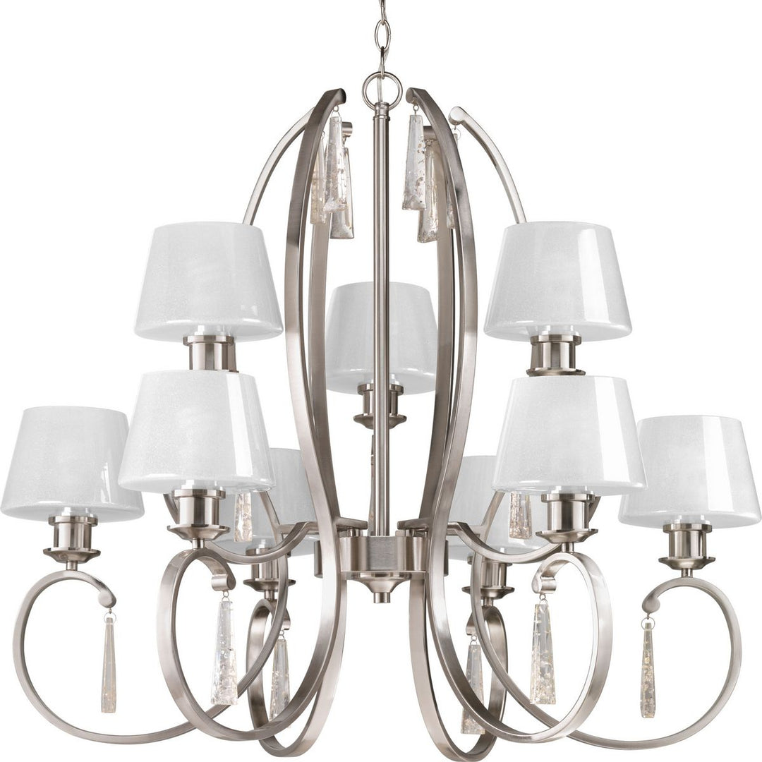 9-100W MED CHANDELIER Gray