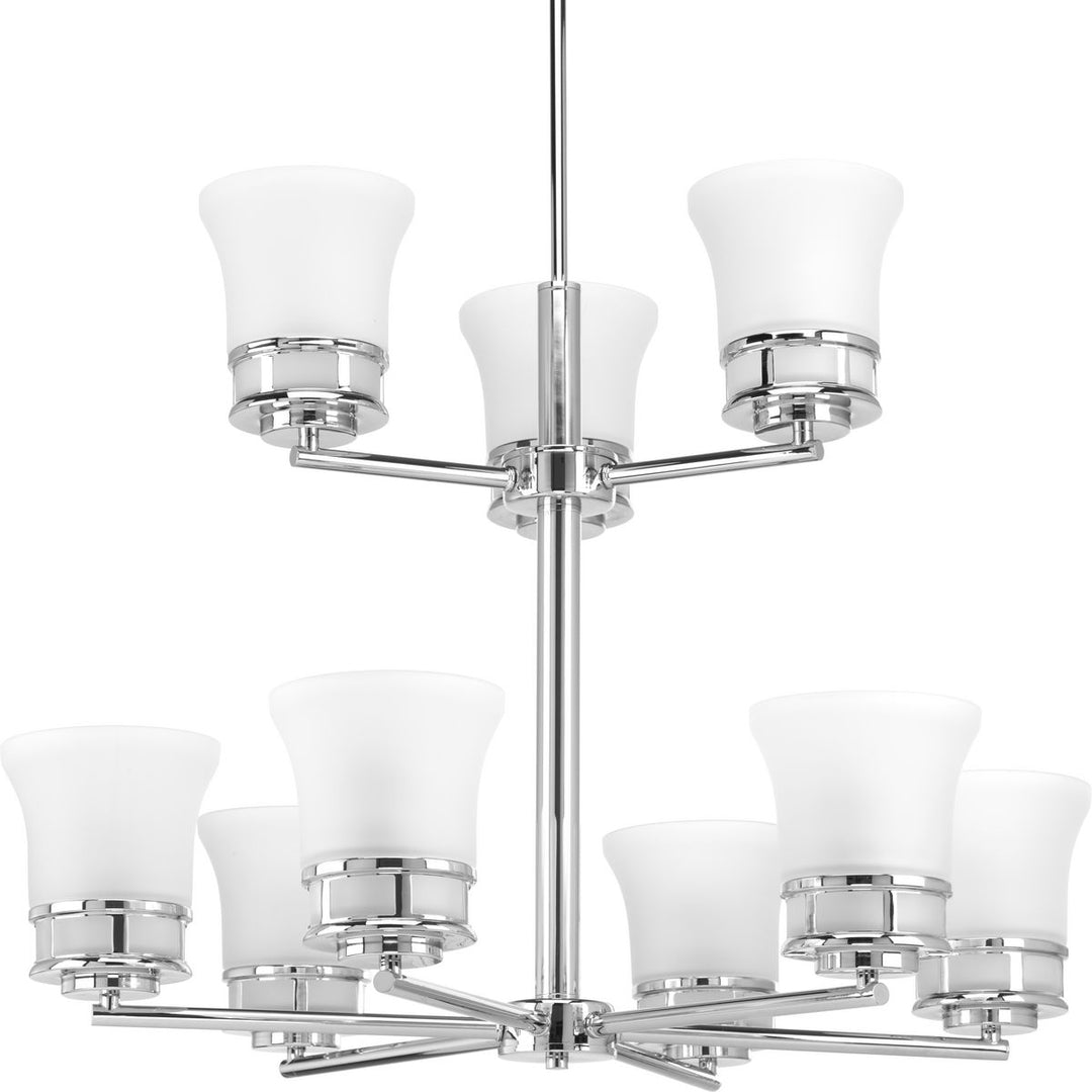 P4614-15 9-100W MED CHANDELIER