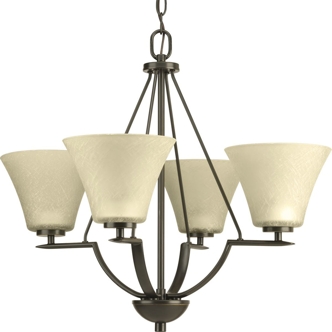 Bravo 4-100W MED CHAND Antique Bronze