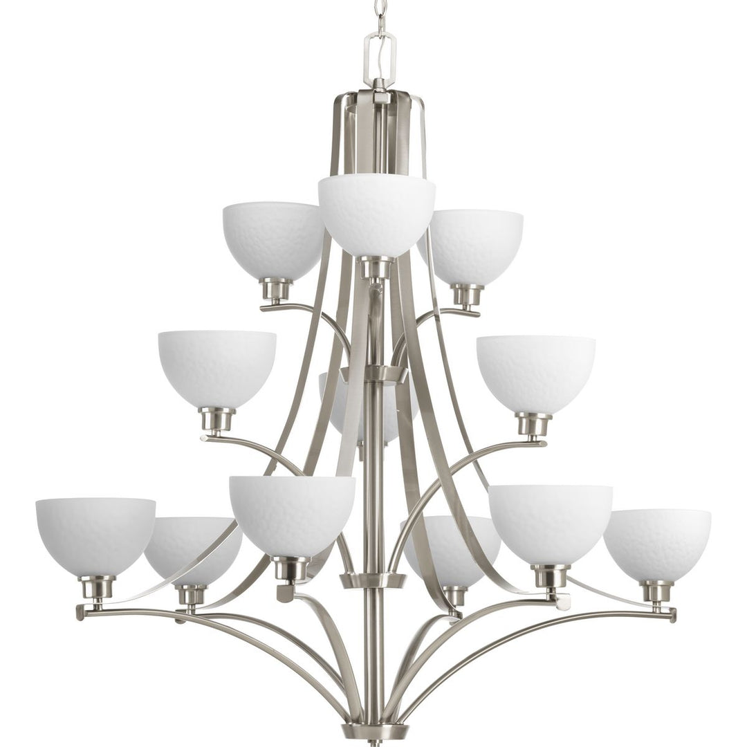 Legend 12-75W MED CHANDELIER BN