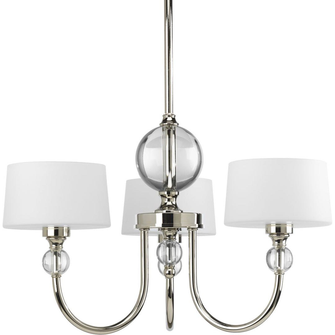 3-60W CAND CHANDELIER Polished Nickel