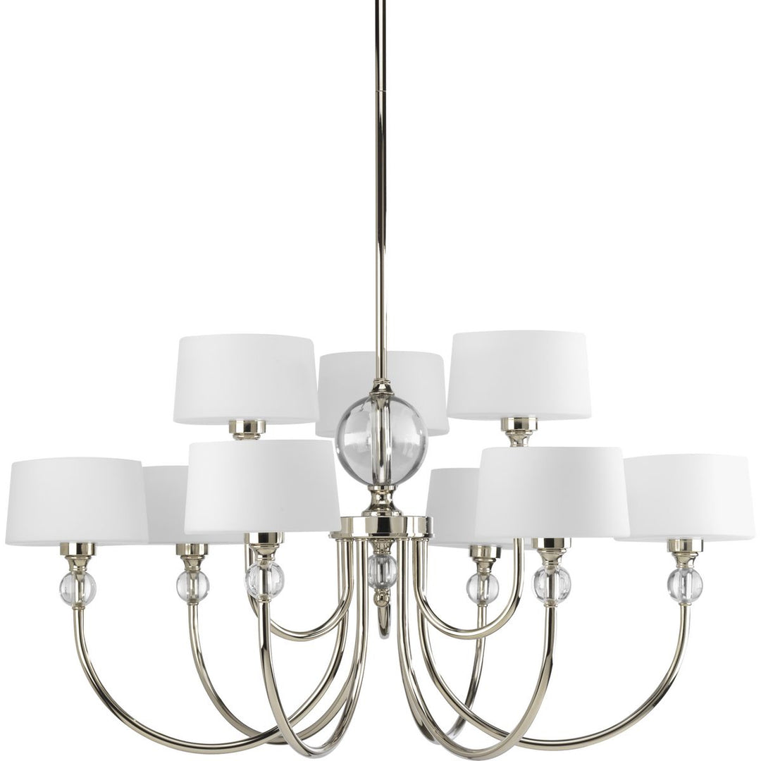 Fortune 9-60W CAND CHANDELIER PB