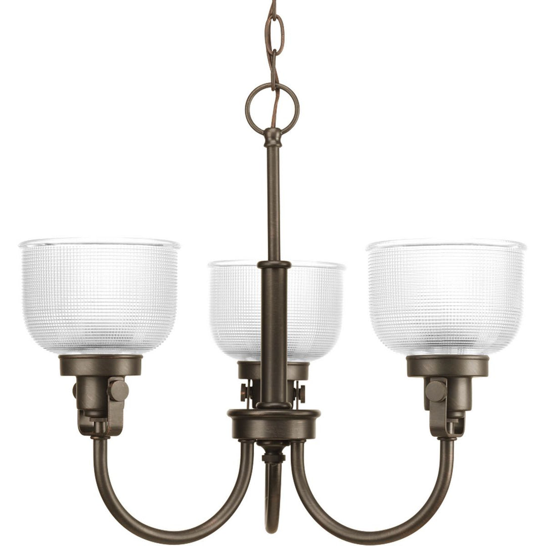 3-100W MED CHANDELIER Venetian Bronze