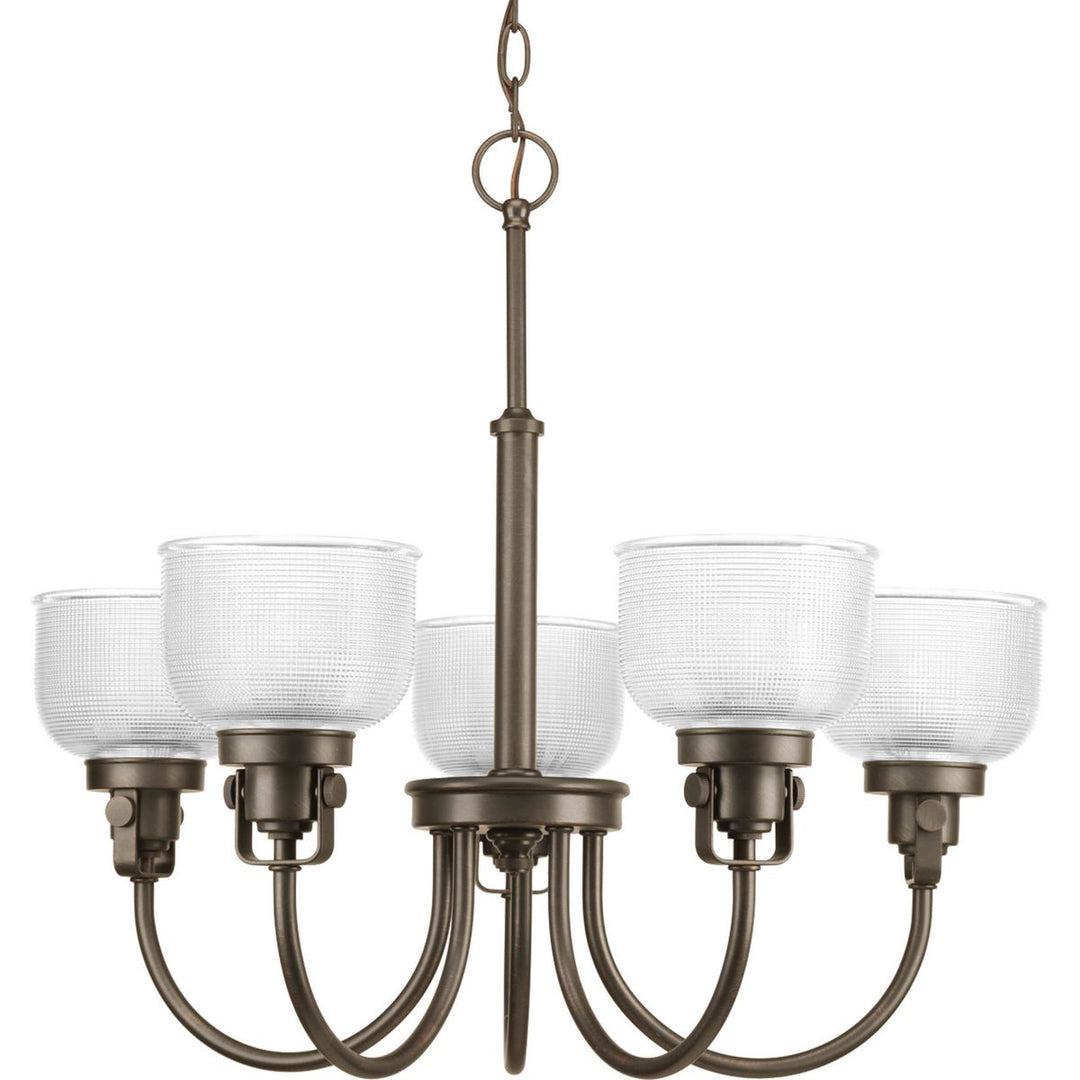 5-100W MED CHANDELIER Venetian Bronze