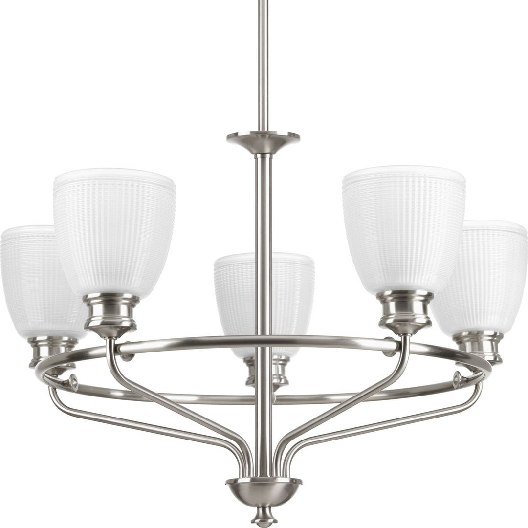 Lucky 5-100W MED CHANDELIER Gray