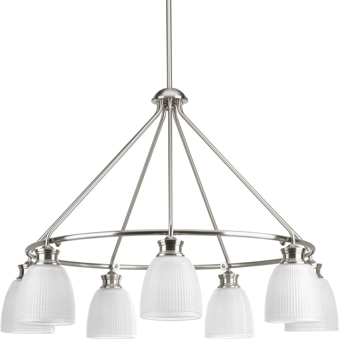 7-100W MED CHANDELIER Gray