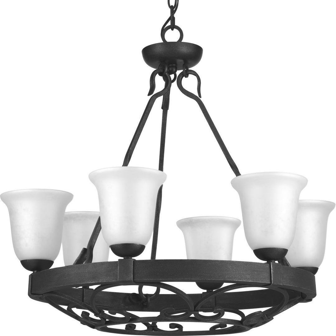 P4730-71 6-100W MED CHANDELIER
