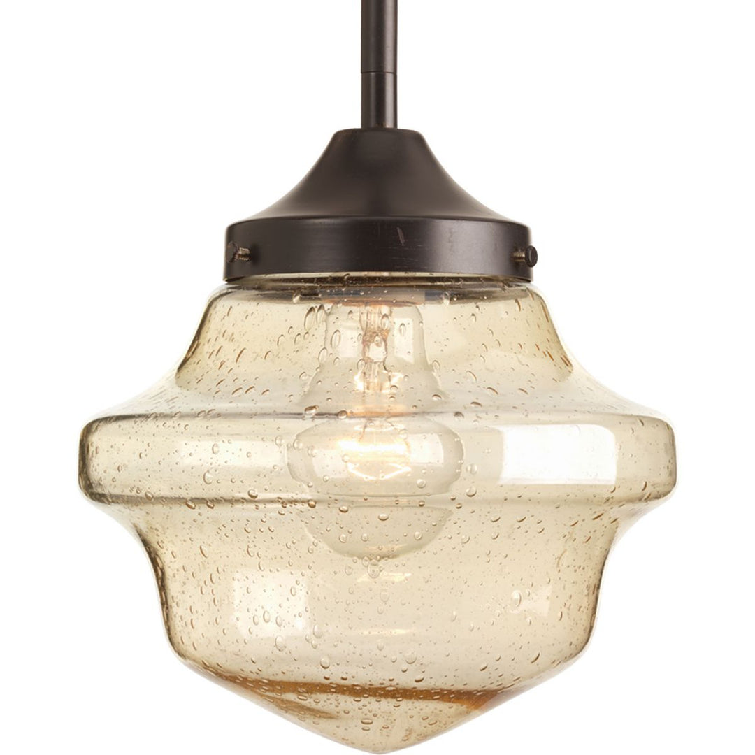 Academy 8in 1-Light Glass Pendant BZ