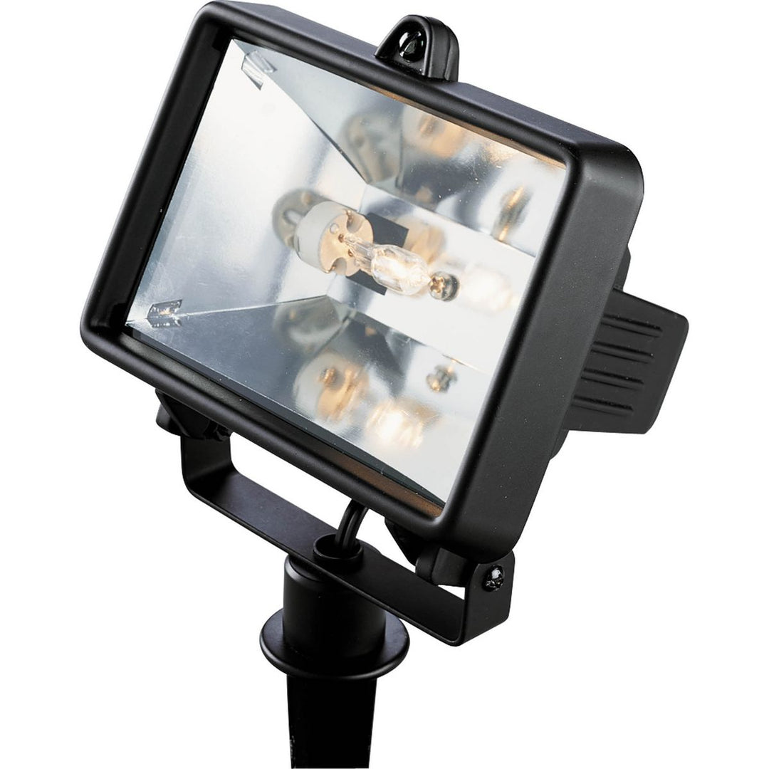 1-50W 12V HAL FLOOD LT Black