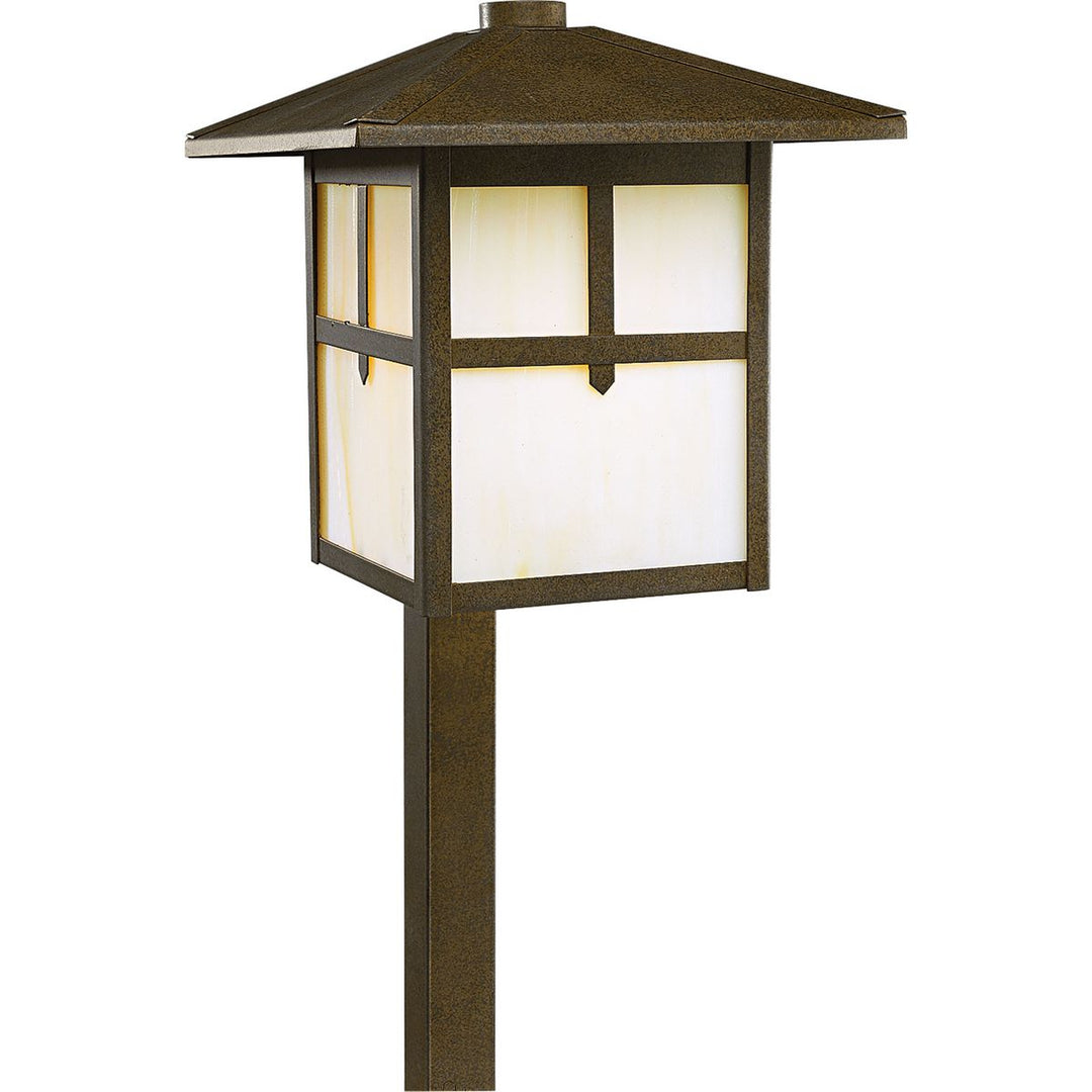 1-60W MED PATH LIGHT Weathered Bronze