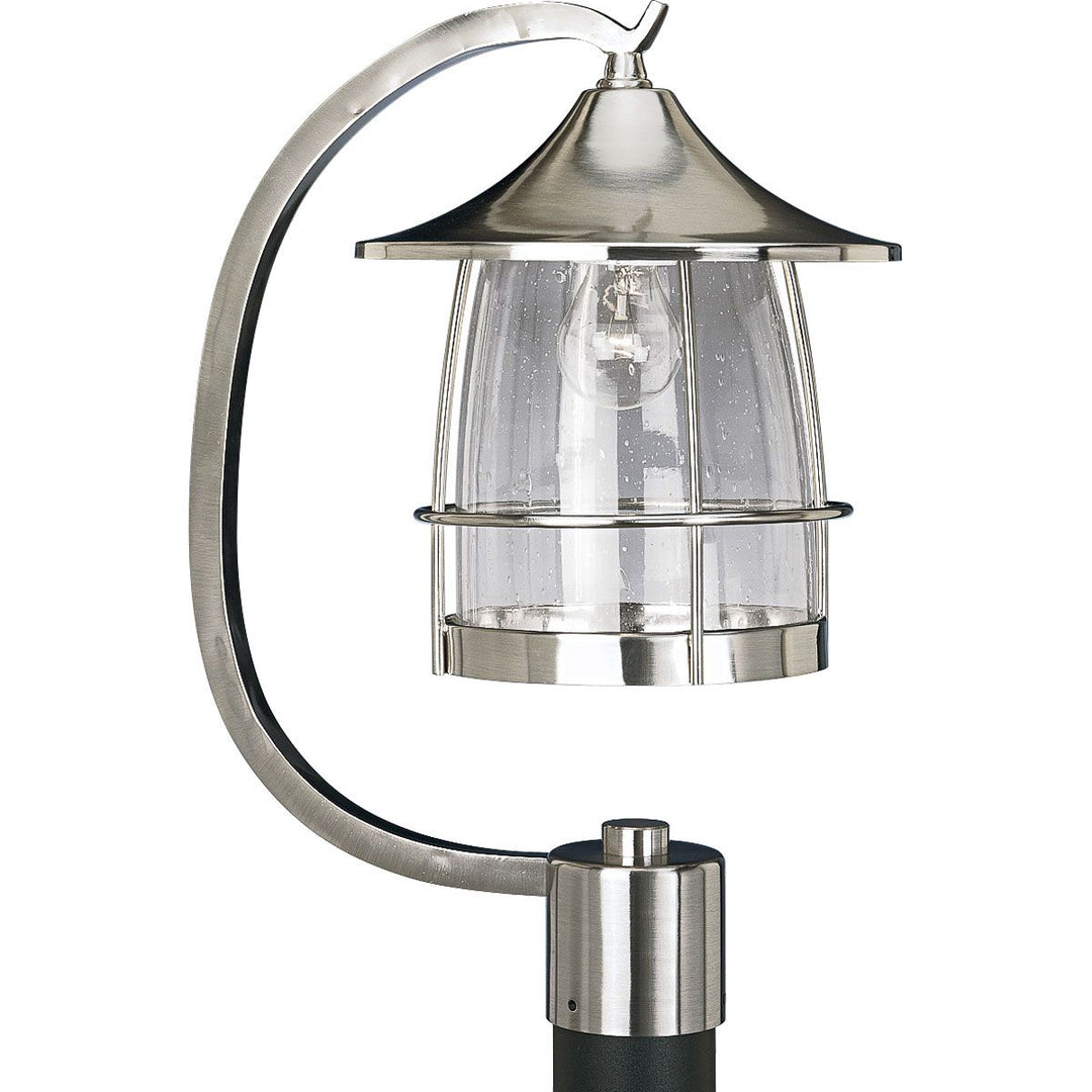 1-100W MED POST LANTERN Gray