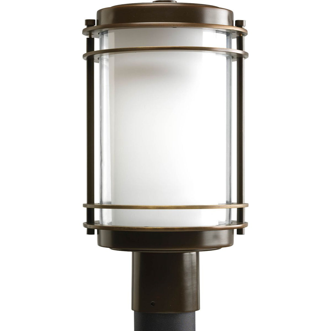 1-60W MED POST LANTERN Brown