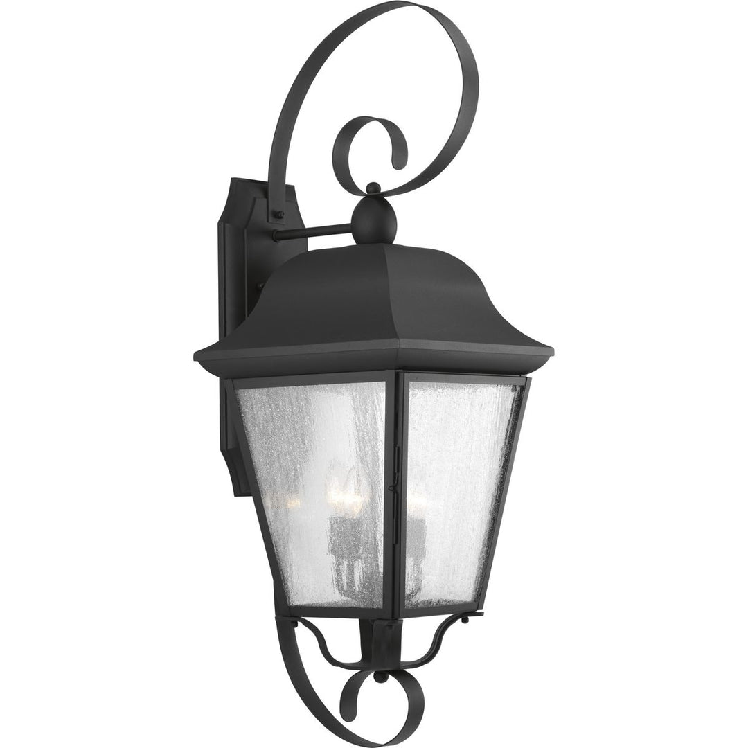 4-60W CAND WALL LANTERN Black