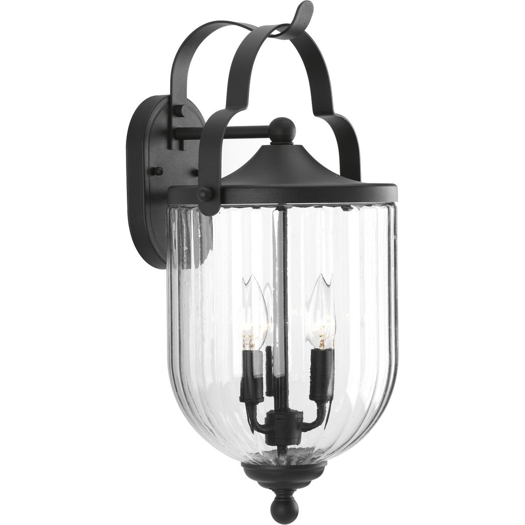 McPherson 3-60W CAND WALL LANTERN BK