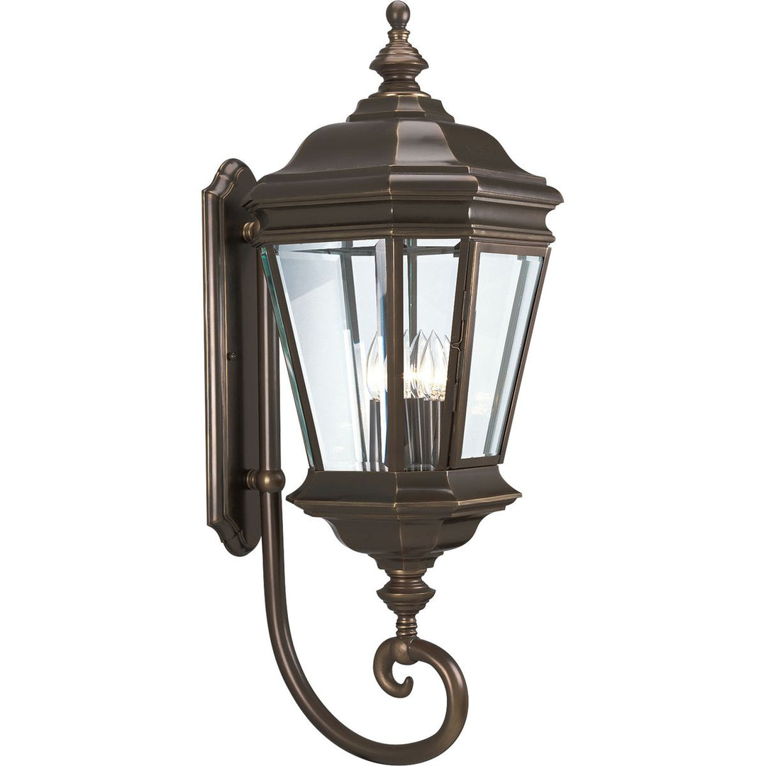WALL LANTERN 4-60W CAND Brown