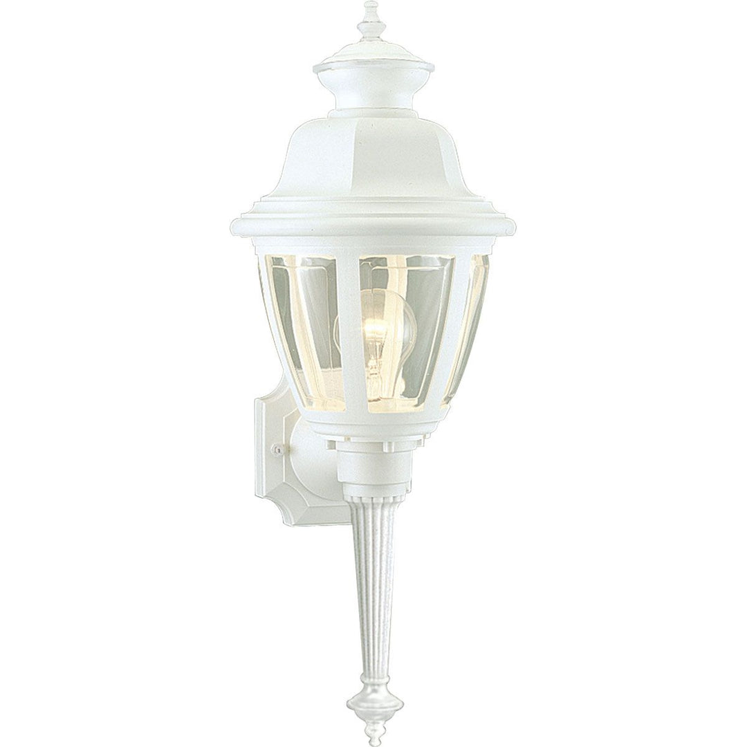 Non-Met 1-60W MED WALL LANTERN WH