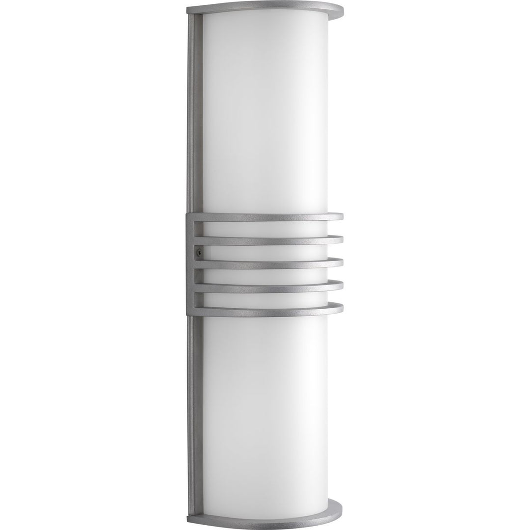 2-26W CFL WALL LANTERN Satin Aluminum