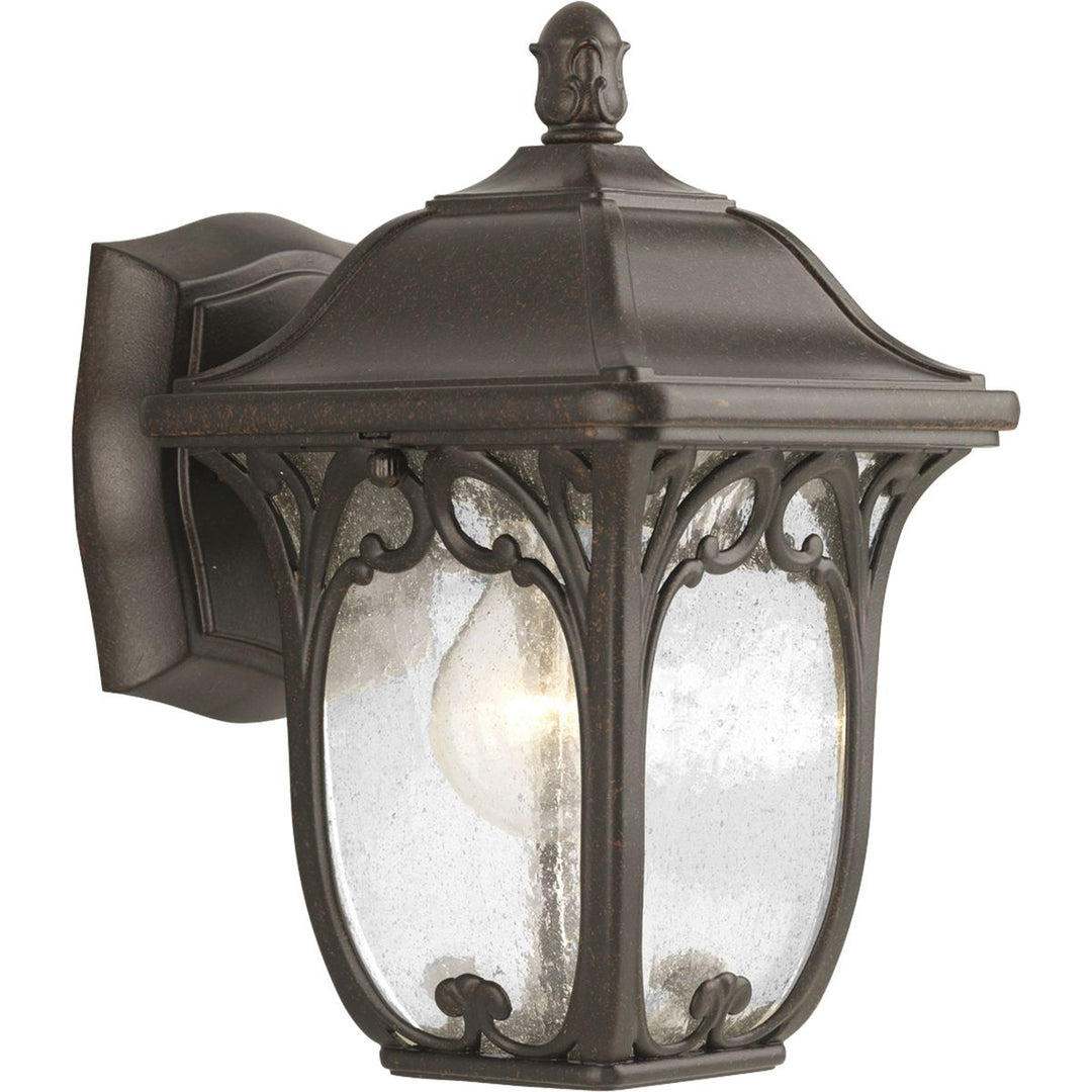 Enchant 1-100W MED LG WALL LANTERN BR