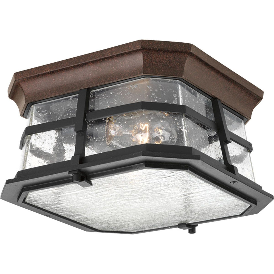 2-60W MED FLUSH MOUNT Espresso