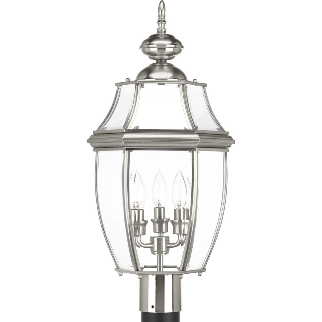 3-60W CAND POST LANTERN Gray