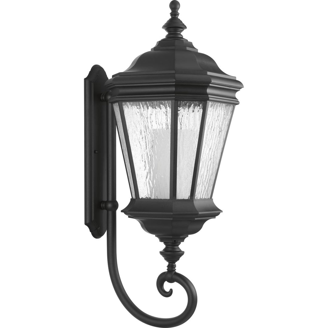 1-26W GU24 WALL LANTERN Black