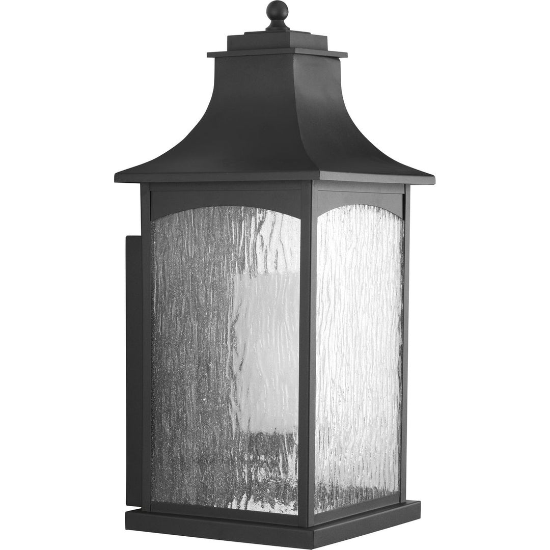 1-26W GU24 WALL LANTERN Black