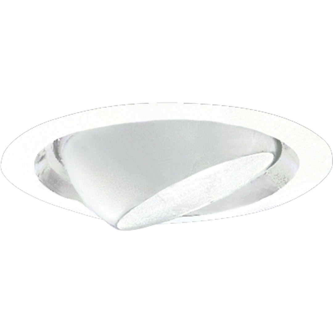EYEBALL RECESSED 6IN TRIM WH