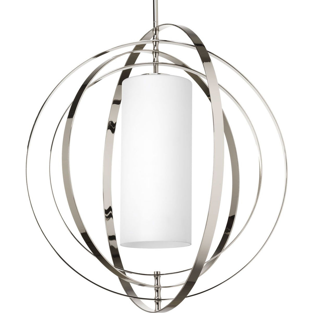 2-100W FOYER LANTERN Polished Nickel