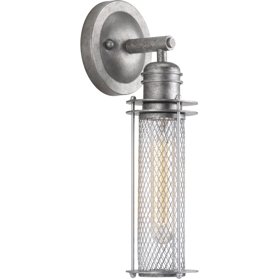 1-60W MED WALL SCONCE Galvanized Finish