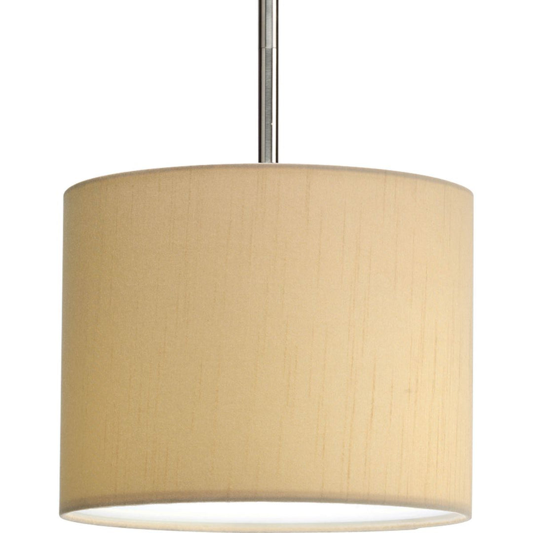 BEIGE FABRIC SHADE 10in DIA Beige Silk