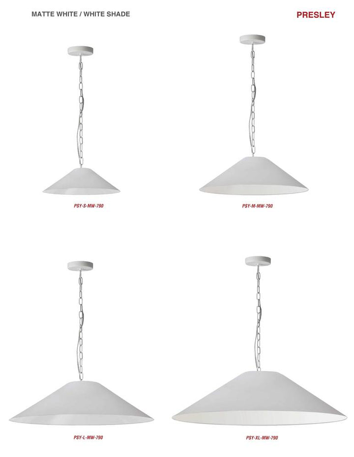 1LT Incandescent Pendant, MW w/ WH Shade