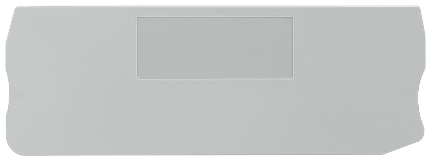 COVER,TERMINAL SIZE 4,4-CONNECTIONS,GRAY