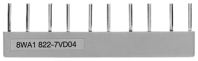 CONNECTING BAR FOR 10 TERMINALS SIZE 2,5