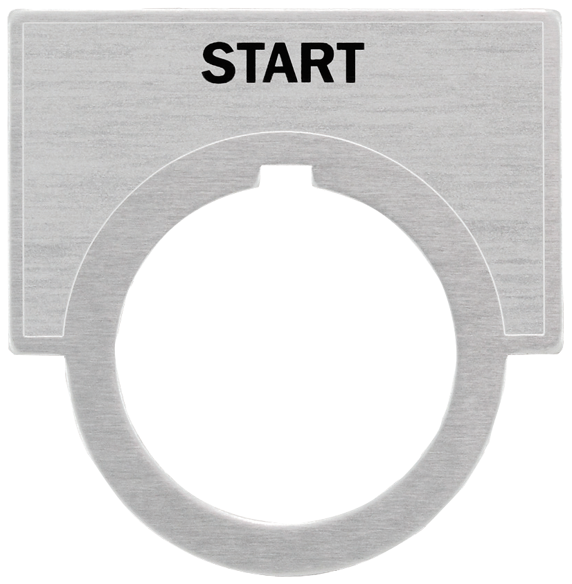 Accessory for Class 51 & 52 Legend Plate, Brushed Aluminum Large (1 1/4" x 2"...